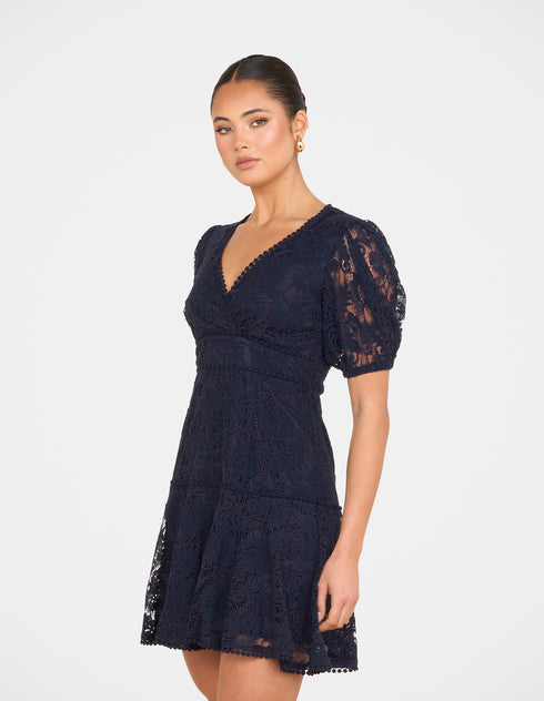 Ellaria Puff Sleeve Mini Dress